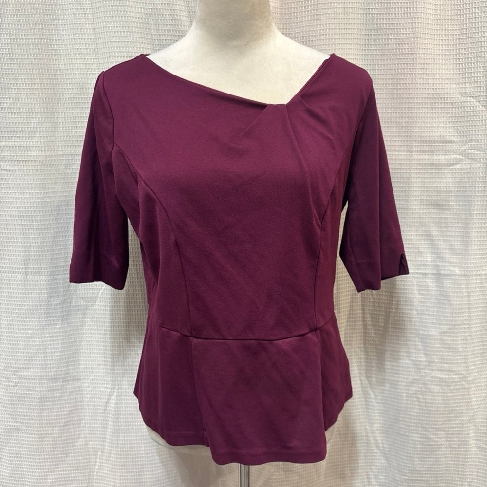 White House Black Market Women's Plum Blouse